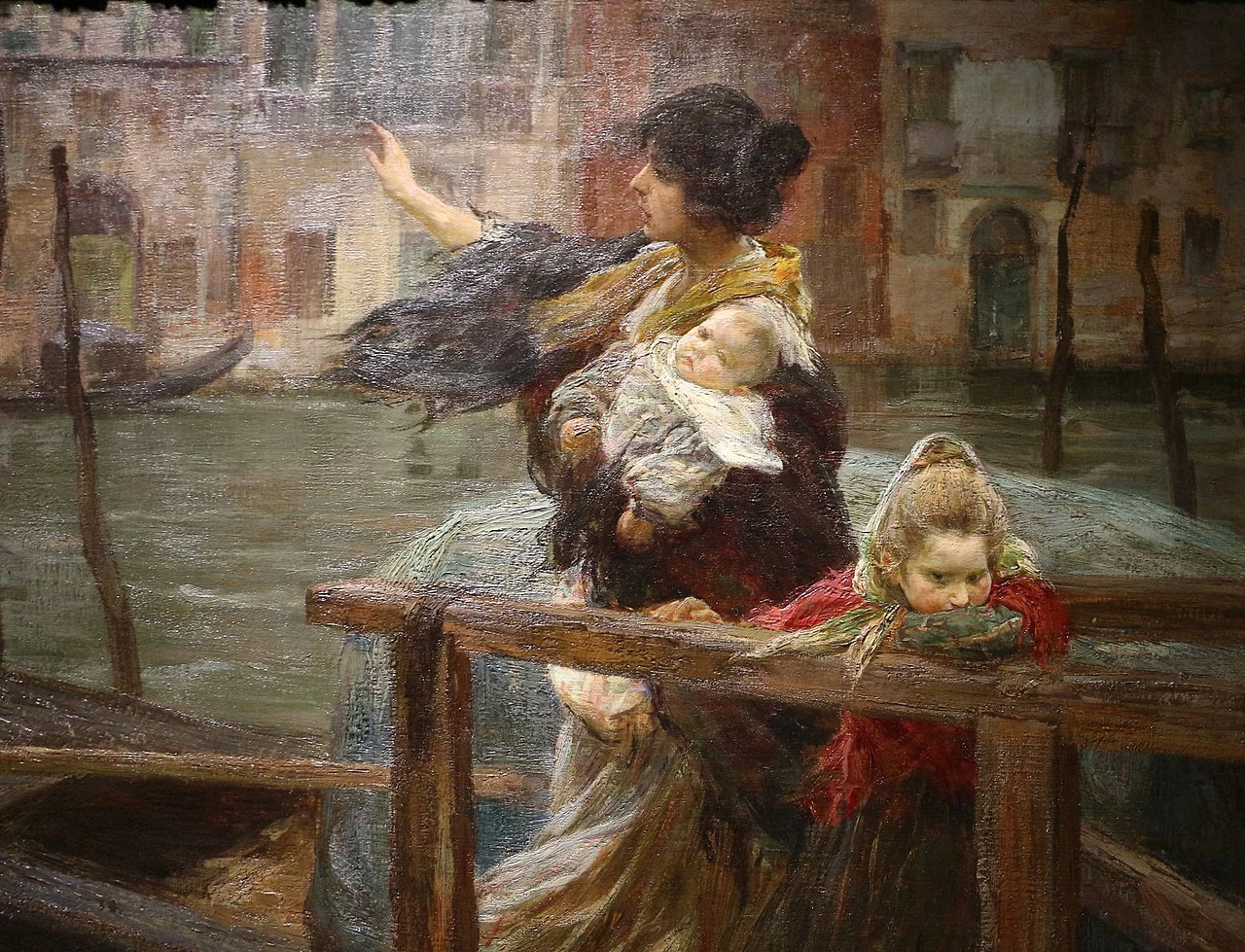 La traversata o la partenza del marinaio, 1901 - Fondazione Cariplo, Milano, dettaglio